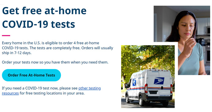 Get free at-home COVID-19 tests
